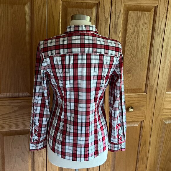 TALBOTS - Button Front Shirt - Classic Plaid -- NEW with Tag - Picture 4 of 13